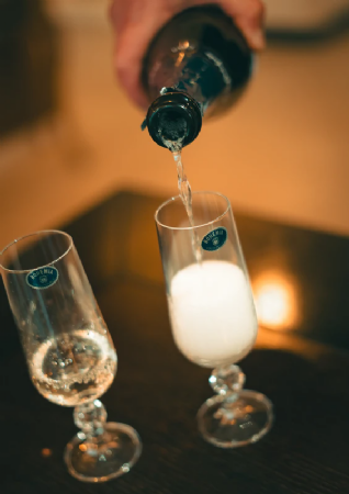 זוג כוסות BOHEMIA ליין מבעבע